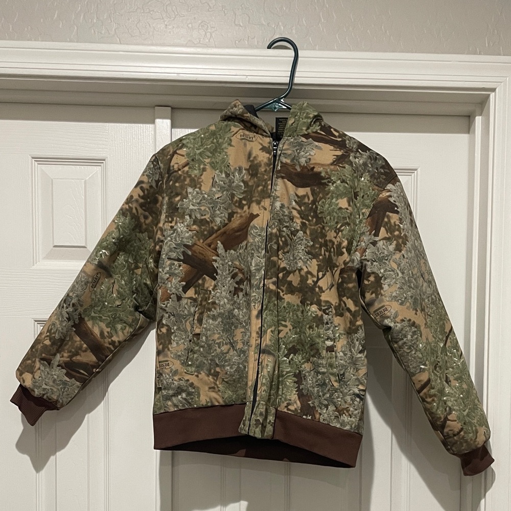 Camouflage Hooded Youth Jacket